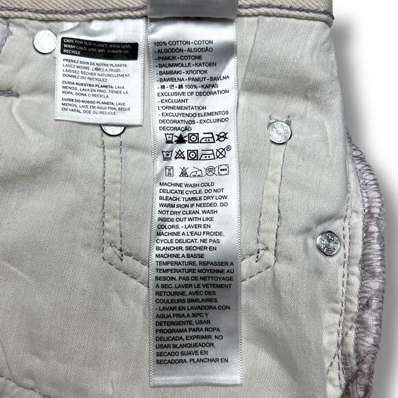 Levis Premium Womens 501 90s Denim Jeans 25 Purple Mid Rise Straight Loose New - Picture 14 of 15